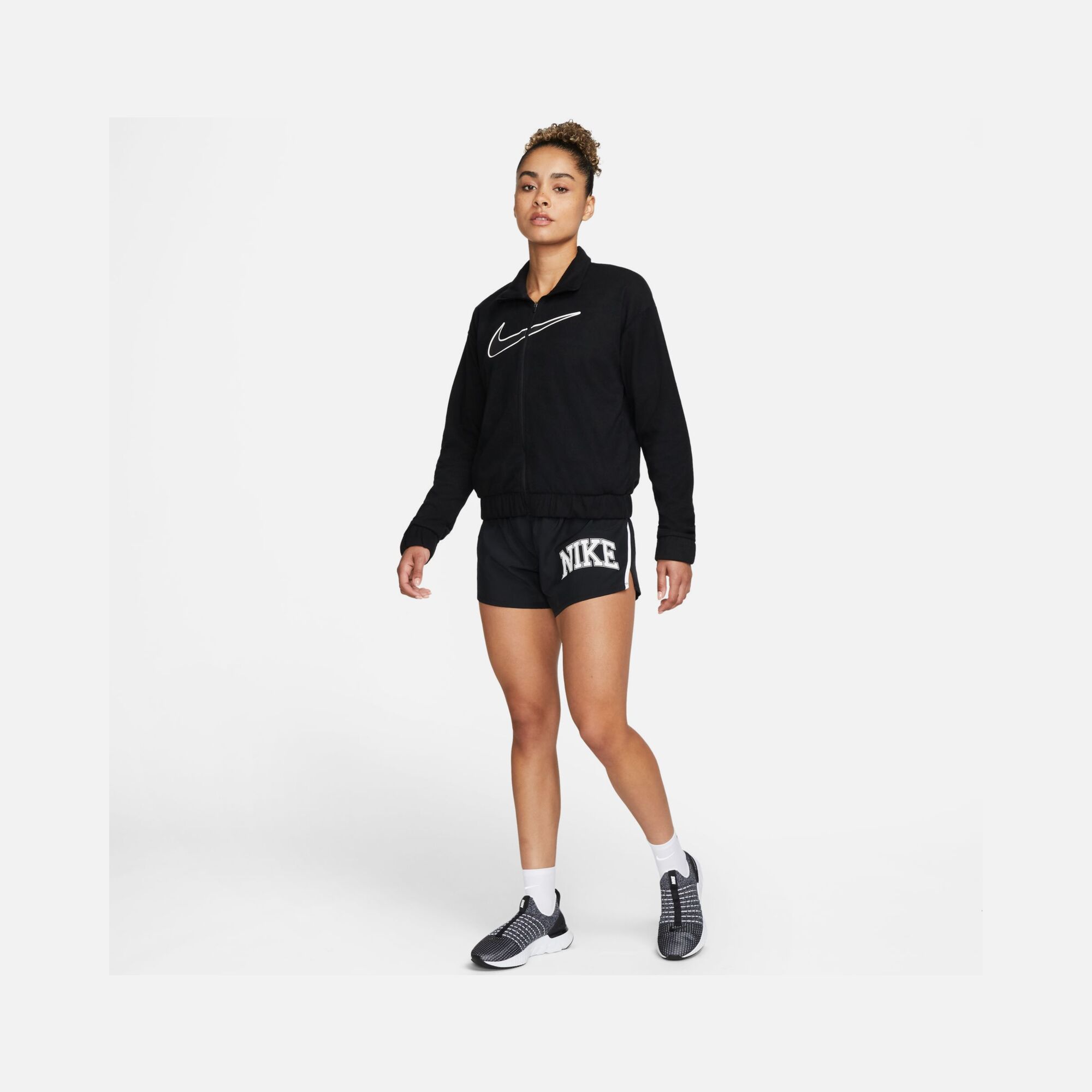 Nike Dri-Fit Swoosh Graphic Running Full-Zip Kadın Ceket