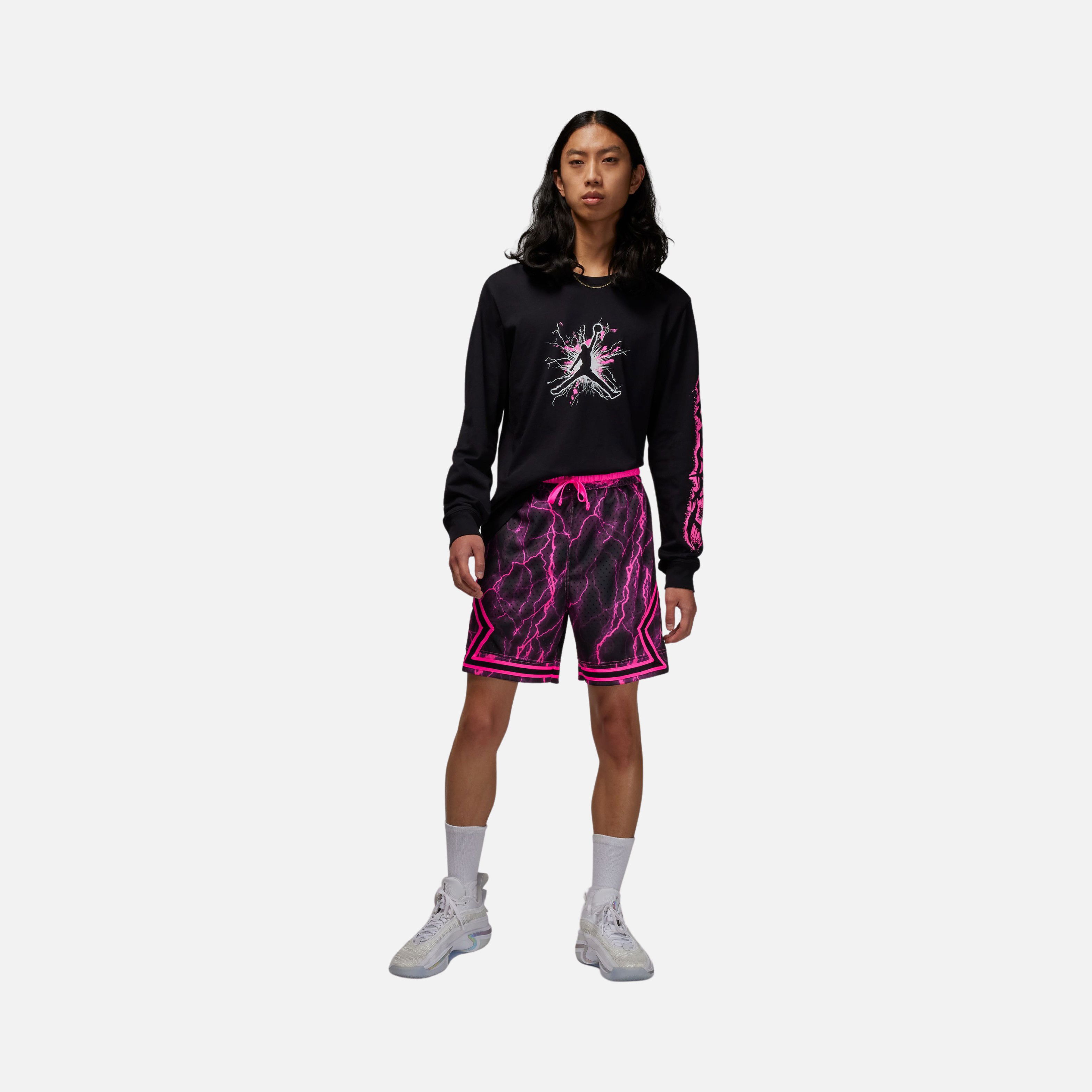 Nike Jordan Dri-Fit All-Over Printed Sport Diamond Basketball Erkek Şort