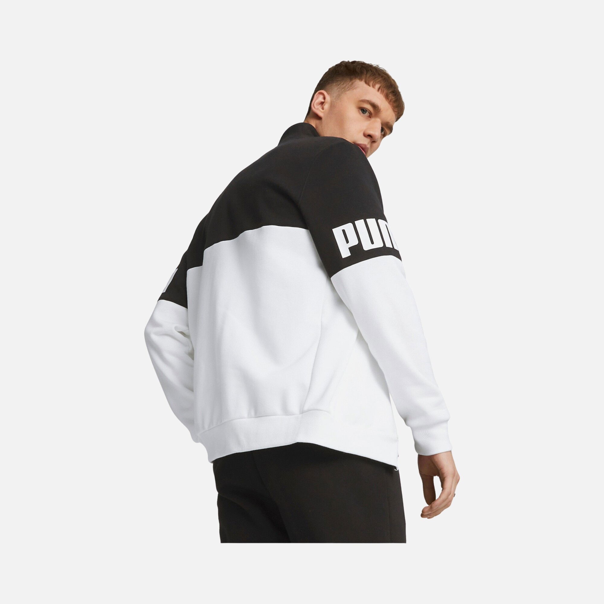 Puma Sportswear Power Colorblock Suit Fleece Full-Zip Erkek Eşofman Takımı