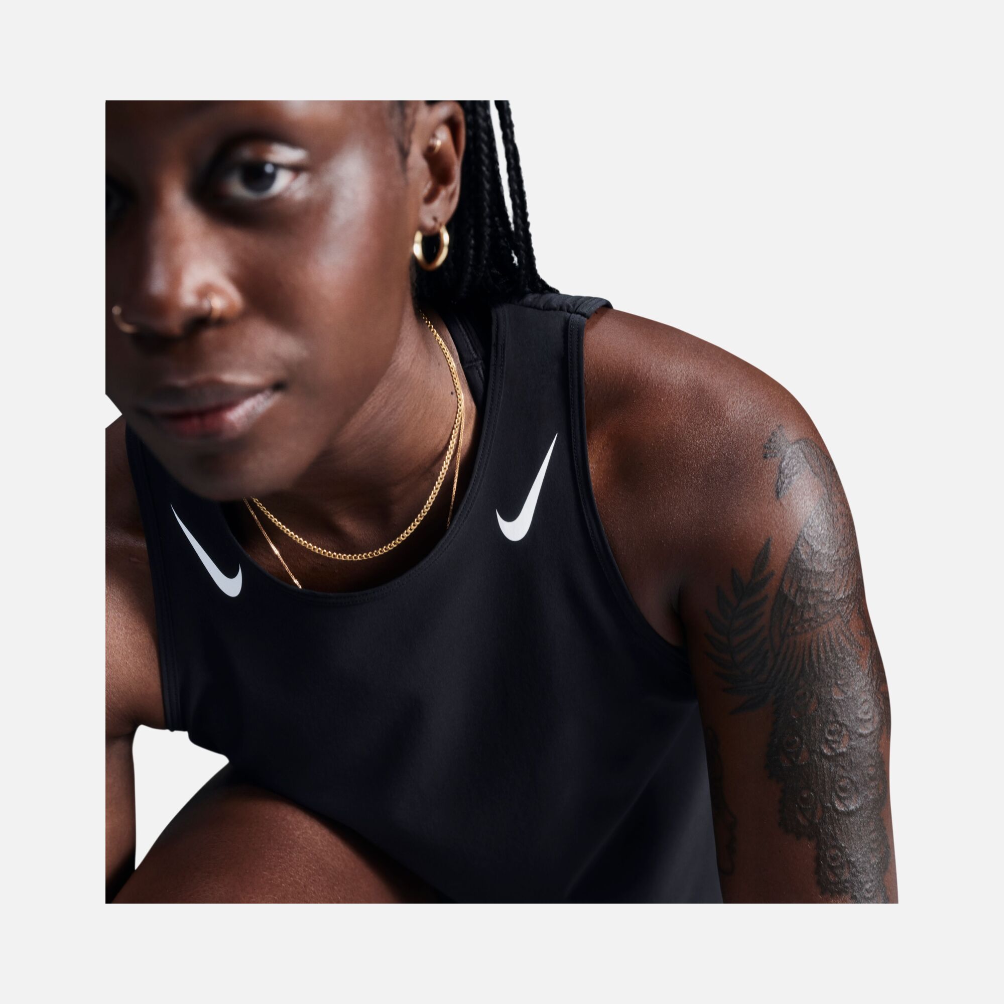 Nike AeroSwift Dri-Fit ADV Cropped Running Kadın Atlet