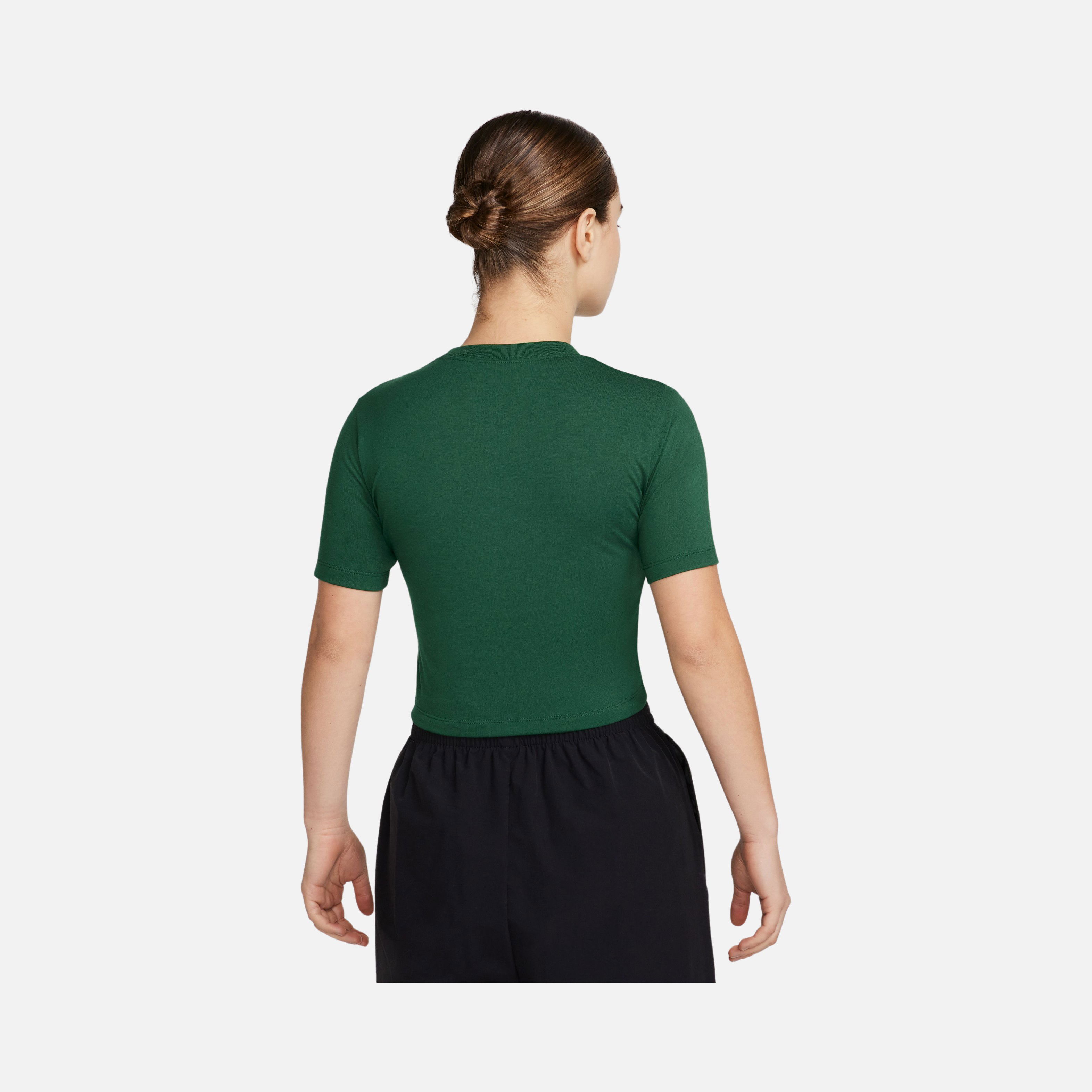 Nike Sportswear Essential Slim-Fit Cropped Short-Sleeve Kadın Tişört
