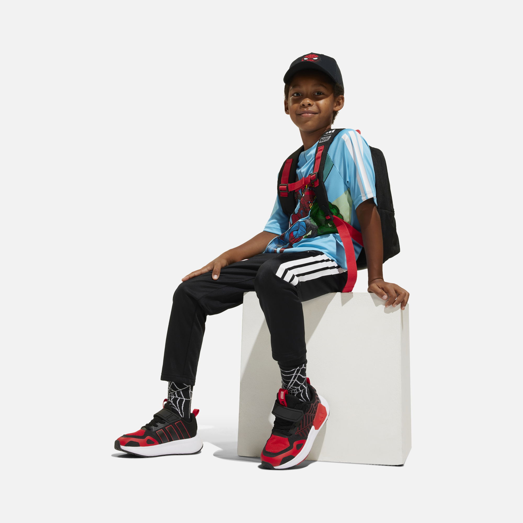 adidas Climacool Sportswear x Marvel Spider-Man Graphics Short-Sleeve Çocuk Tişört
