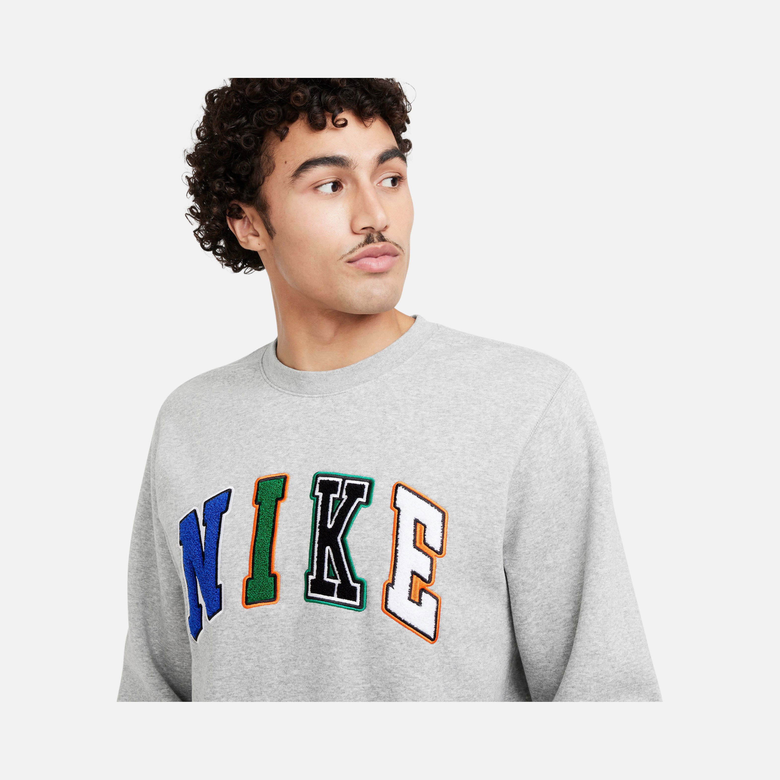 Nike Sportswear Club+ BB Crew Letters Erkek Sweatshirt