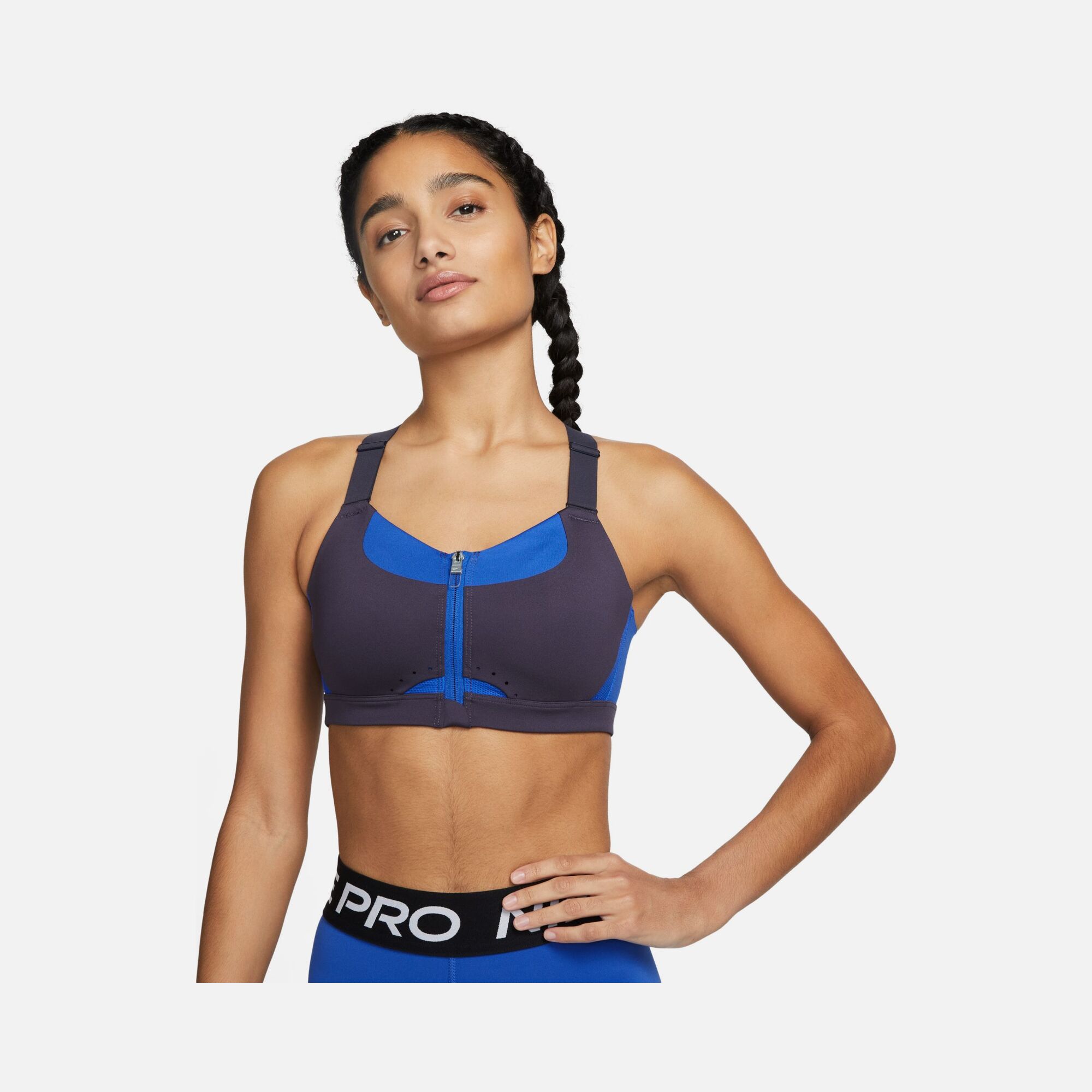 Nike Dri-Fit Alpha High-Support Padded Zip Training Kadın Bra