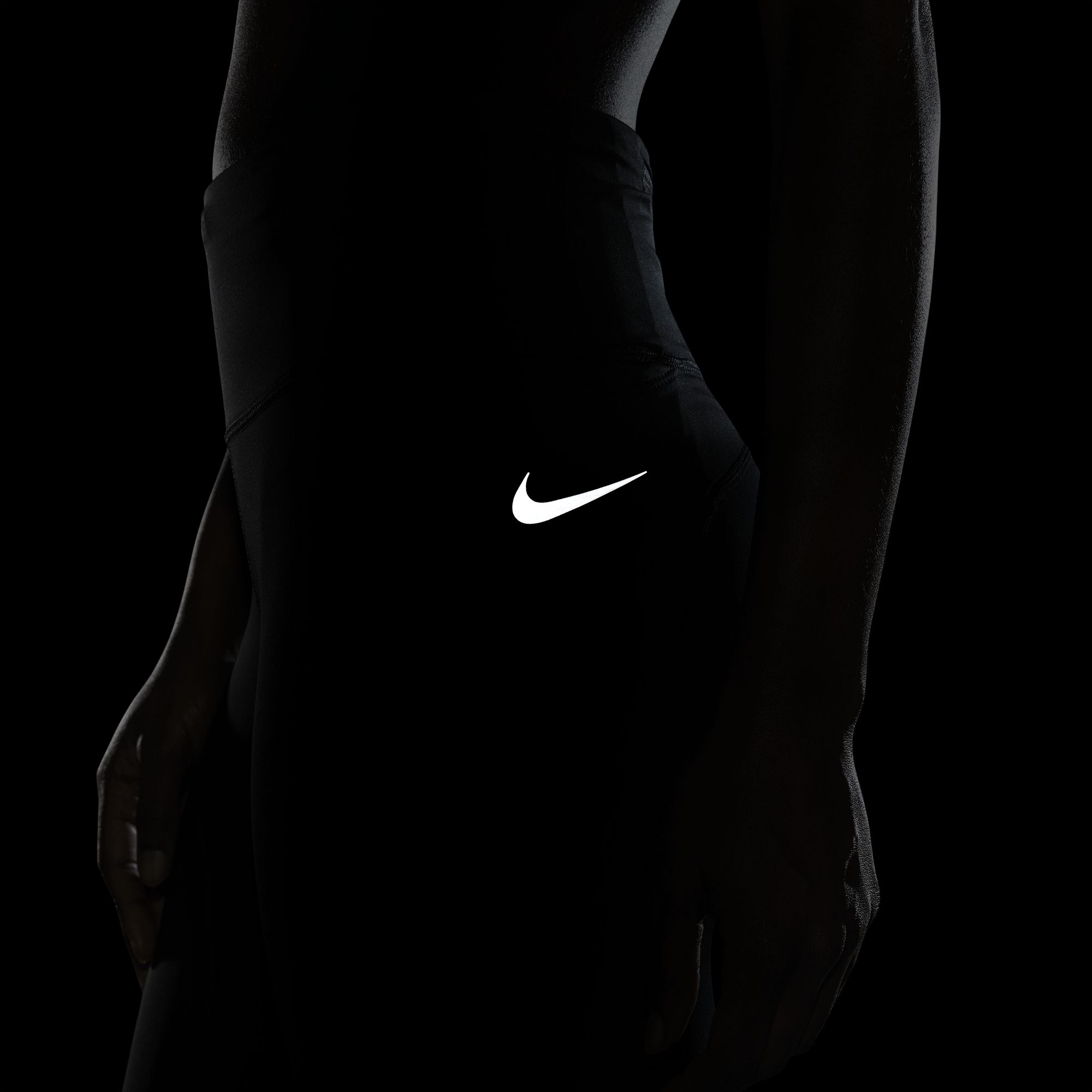 Nike Fast Mid-Rise Crop Running Kadın Tayt