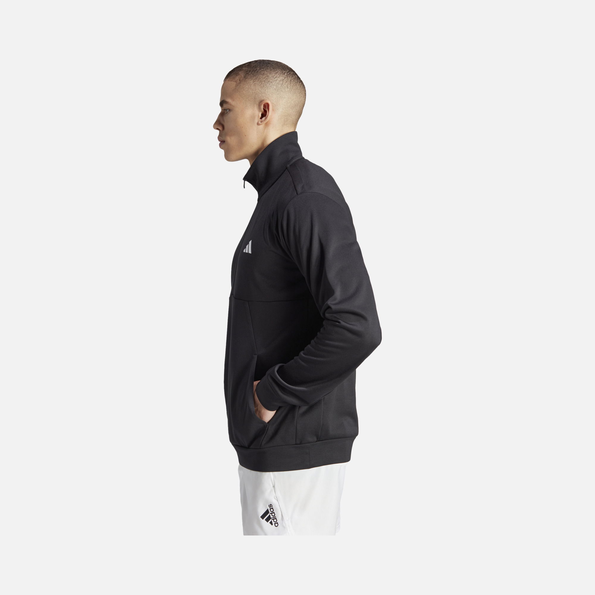 adidas Aeroready  1/4 Zip Hoodie Erkek Sweatshirt