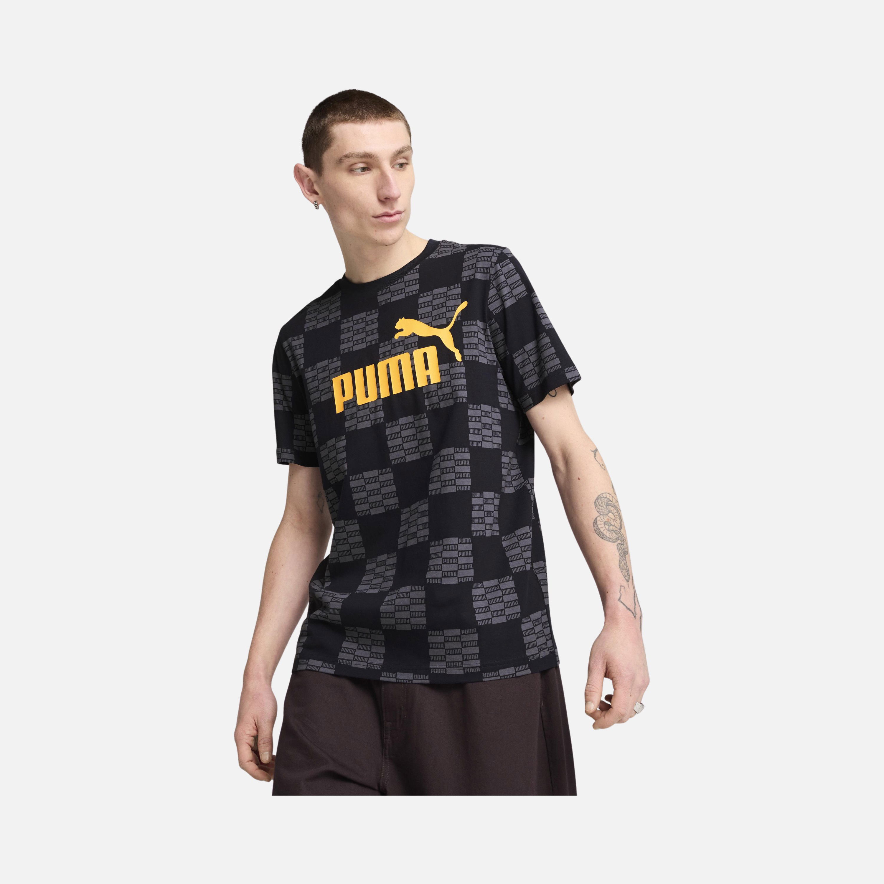 Puma Sportswear United All Over Printed Regular-Fit Short-Sleeve Erkek Tişört