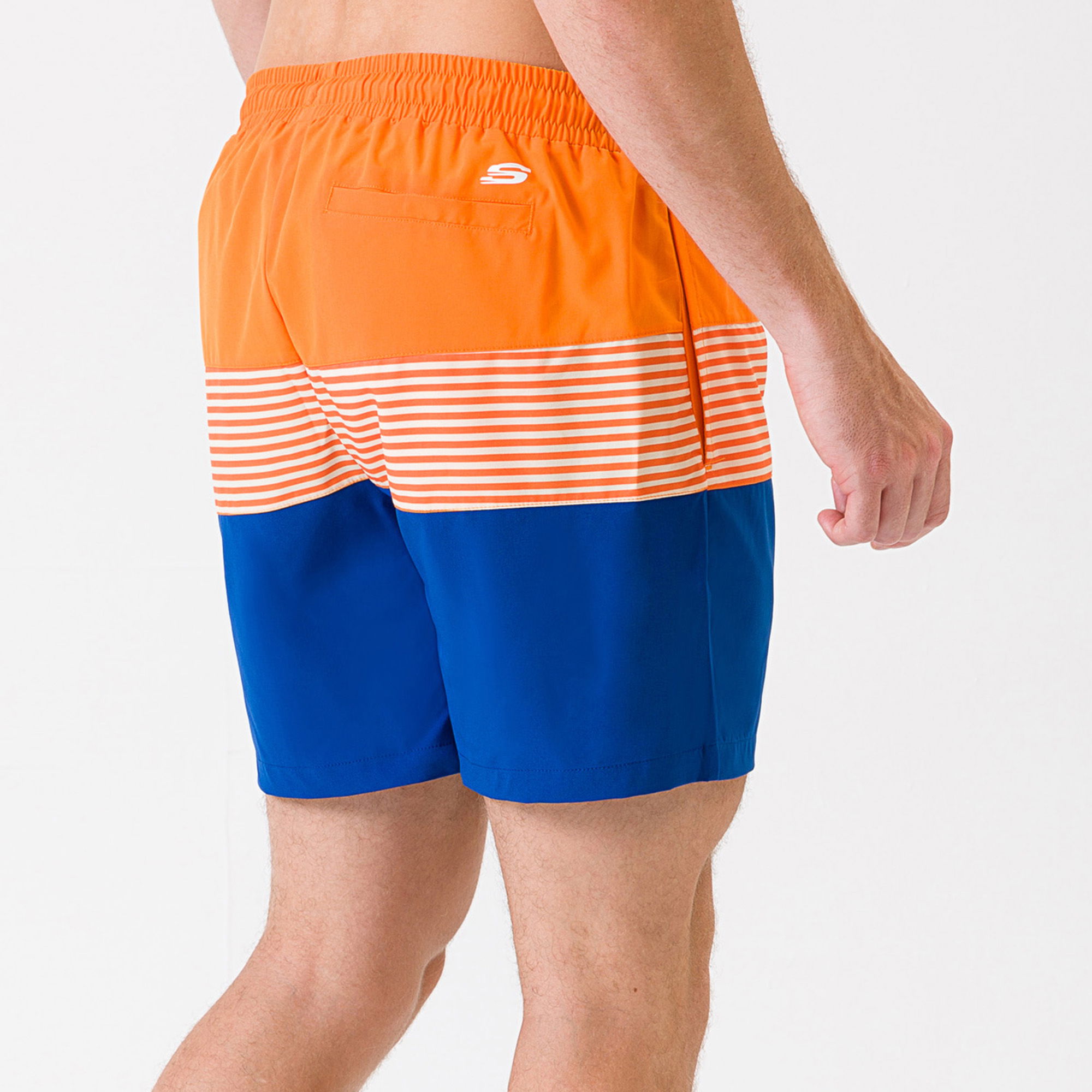 Skechers Colorblock Stripe Print Erkek Şort Mayo