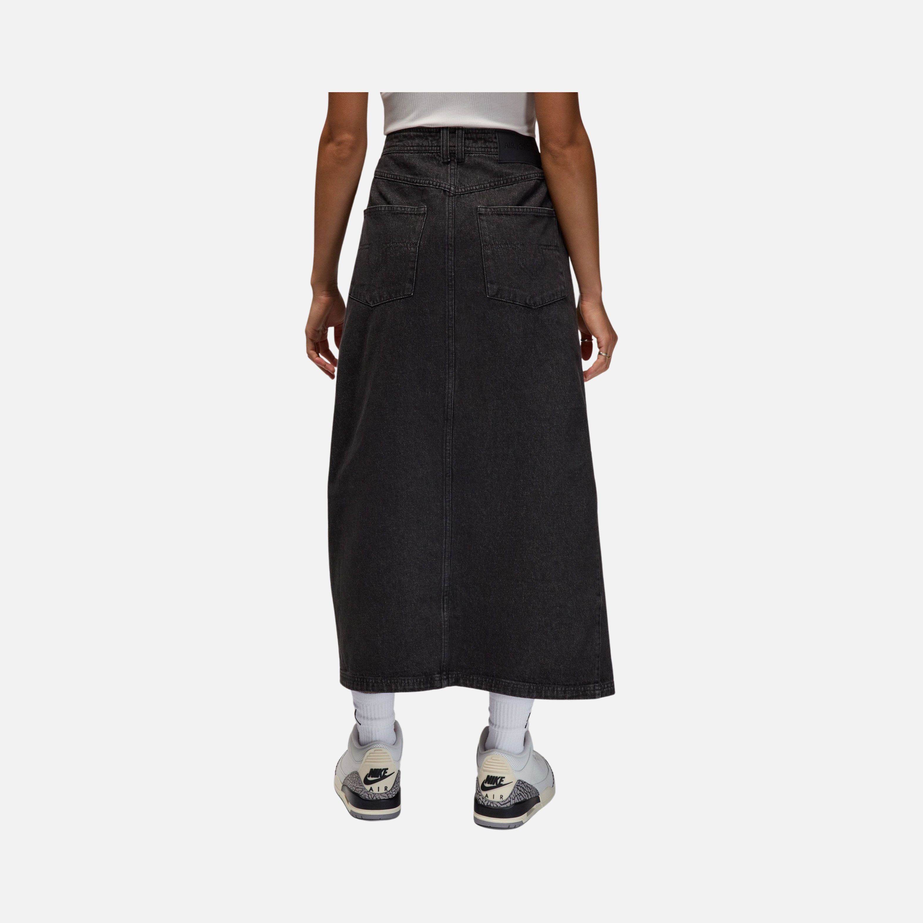 Nike Air Jordan Denim Long & Slit Buttoned Kadın Etek