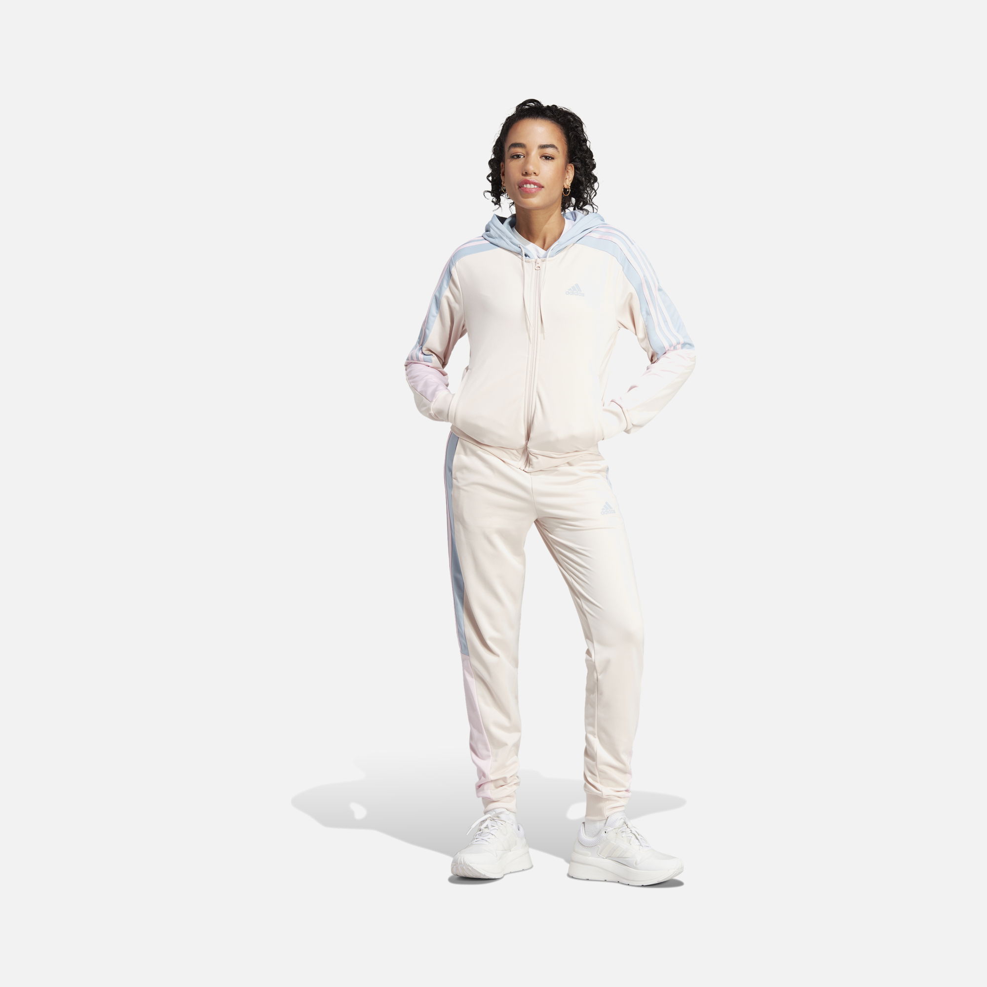 adidas Sportswear Boldblock Full-Zip 3-Stripes Kadın Eşofman Takımı