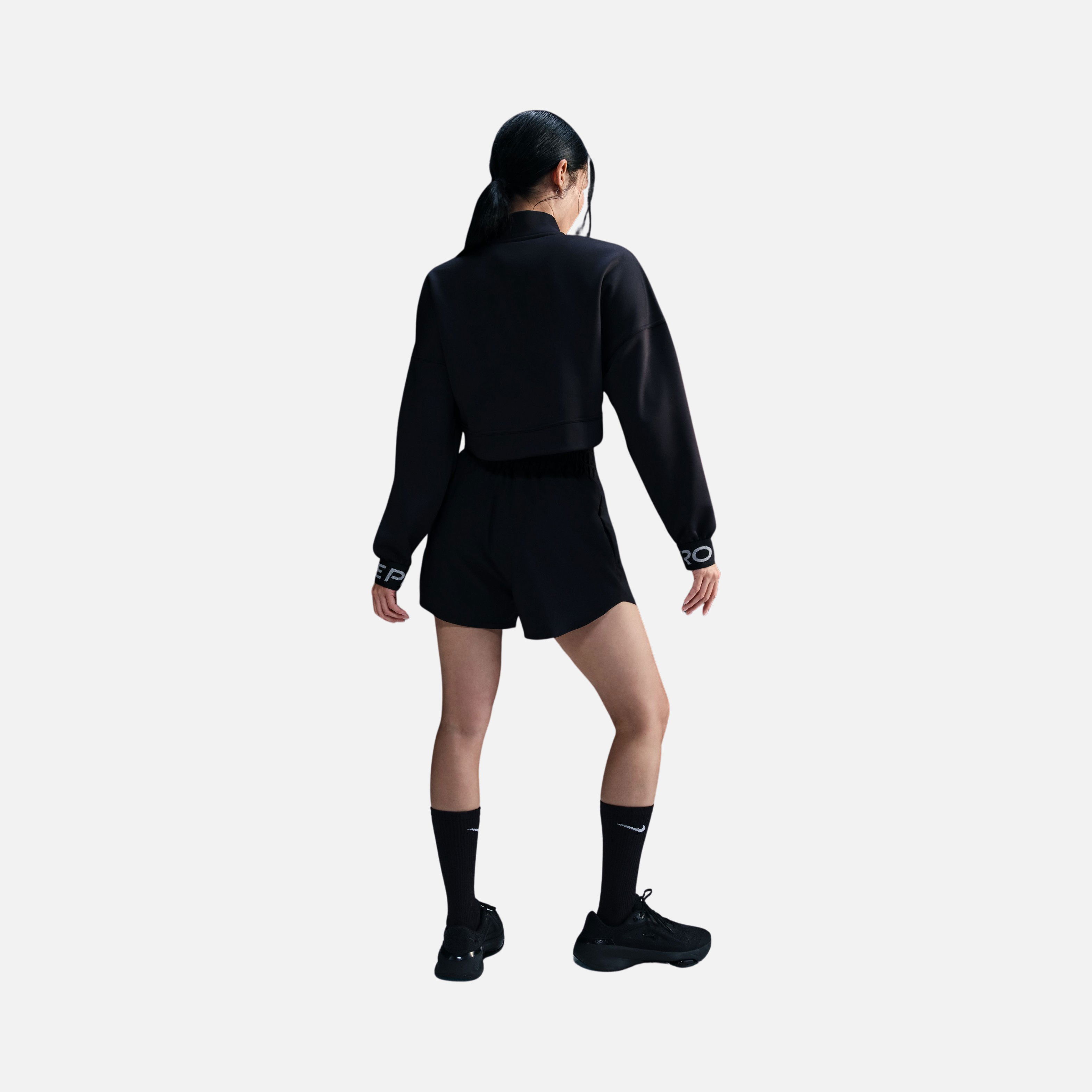 Nike Pro Capsule Fleece High-Low Design Full-Zip Long-Sleeve Kadın Sweatshirt