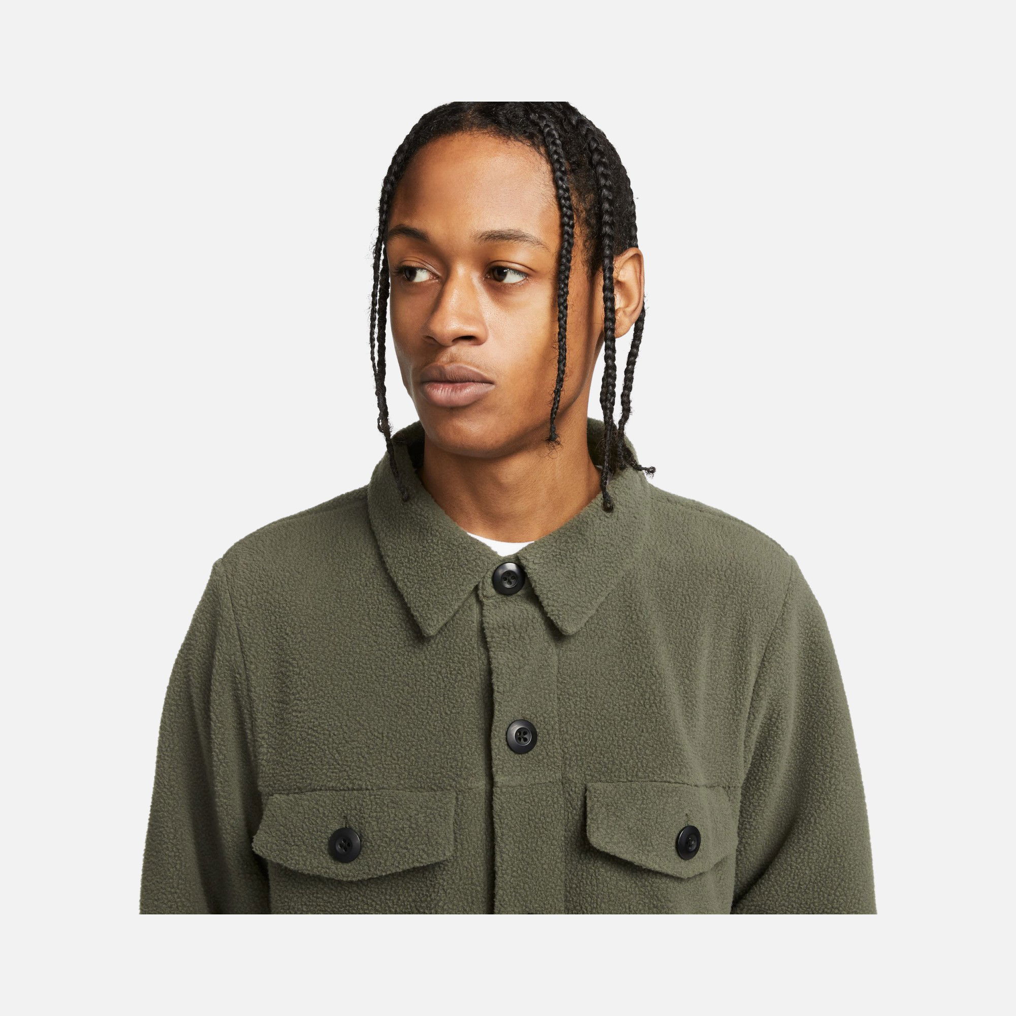 Nike Sportswear Sport Utility Sherpa Full-Length Button Erkek Ceket
