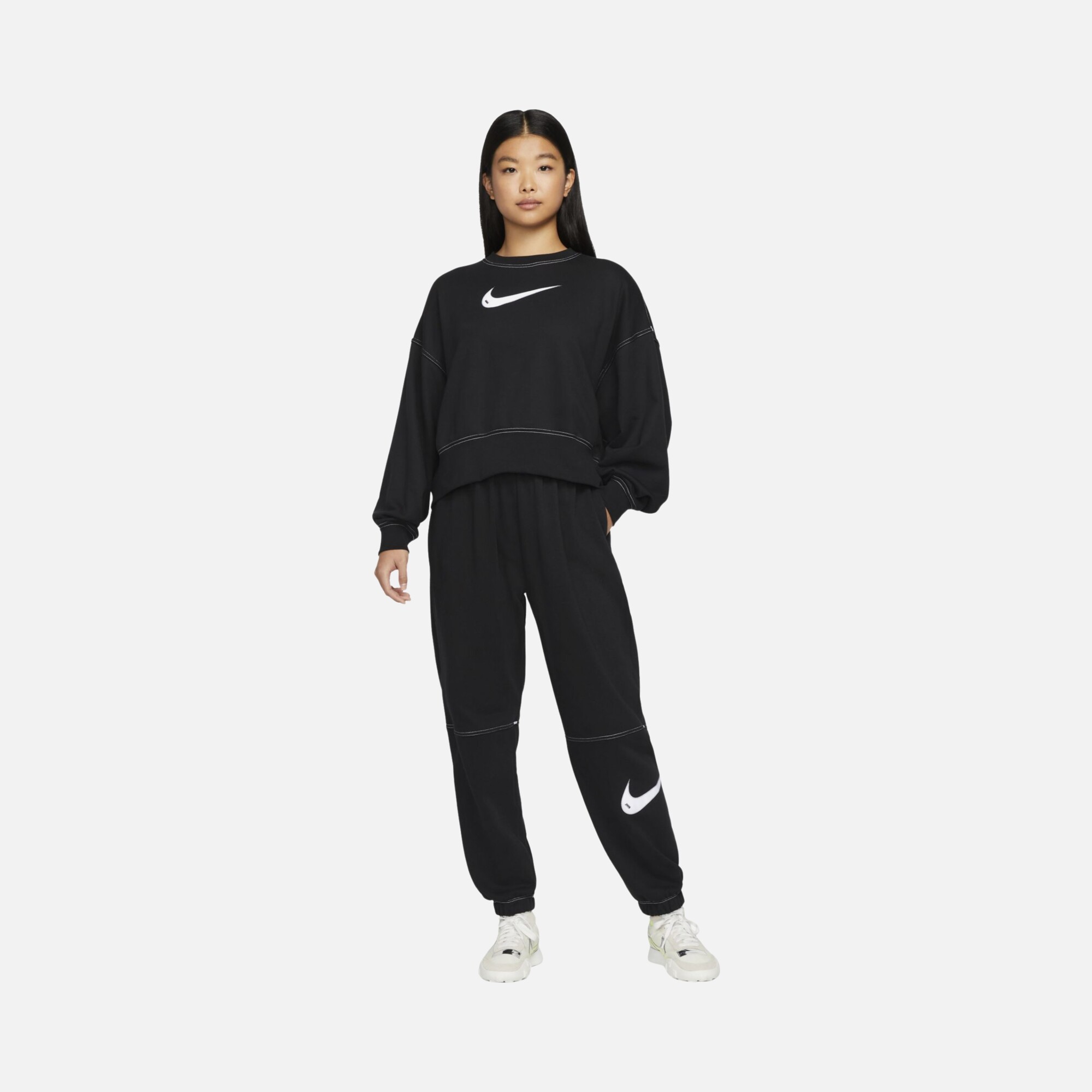 Nike Sportswear Swoosh Fleece High-Rise Kadın Eşofman Altı