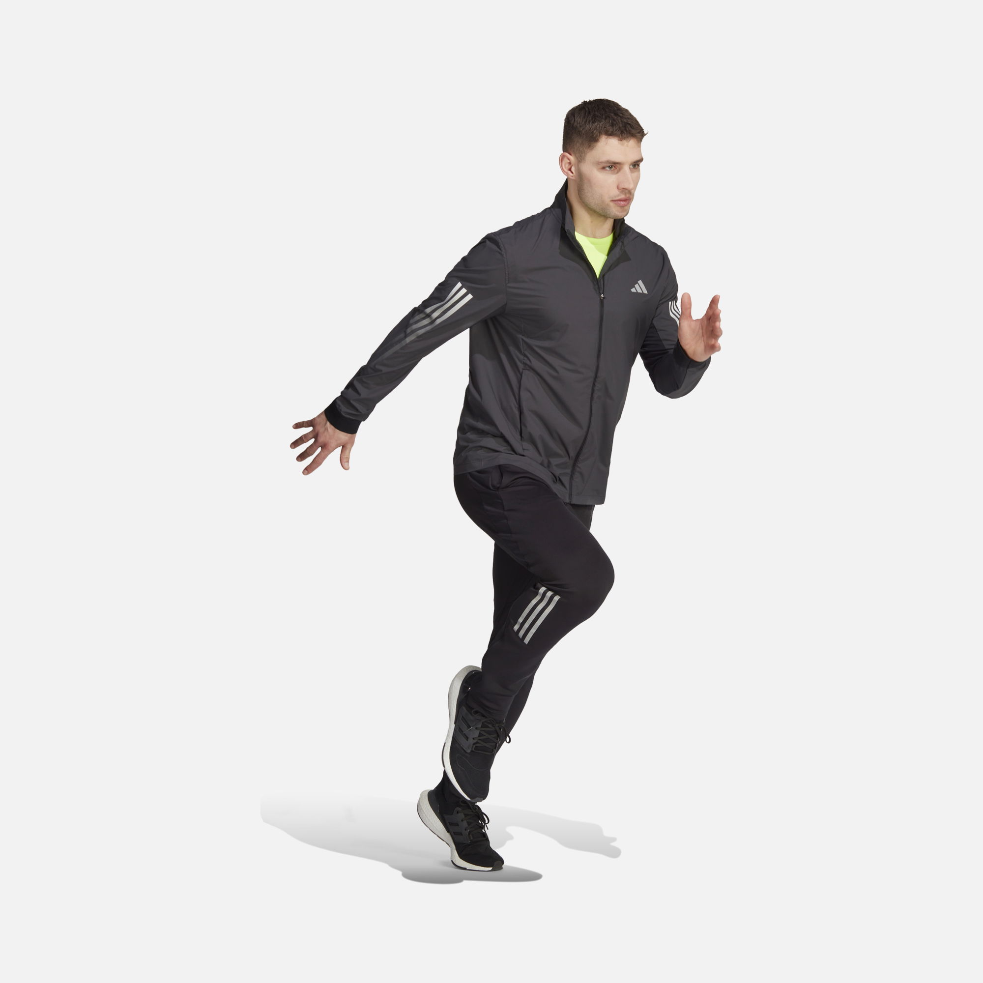 adidas Run Icons 3-stripes Full-Zip Running Erkek Ceket