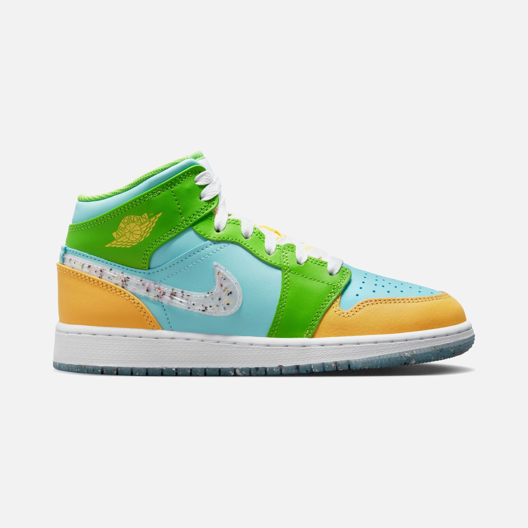Nike Air Jordan 1 Mid SE ''Grind Swoosh'' (GS) Spor Ayakkabı