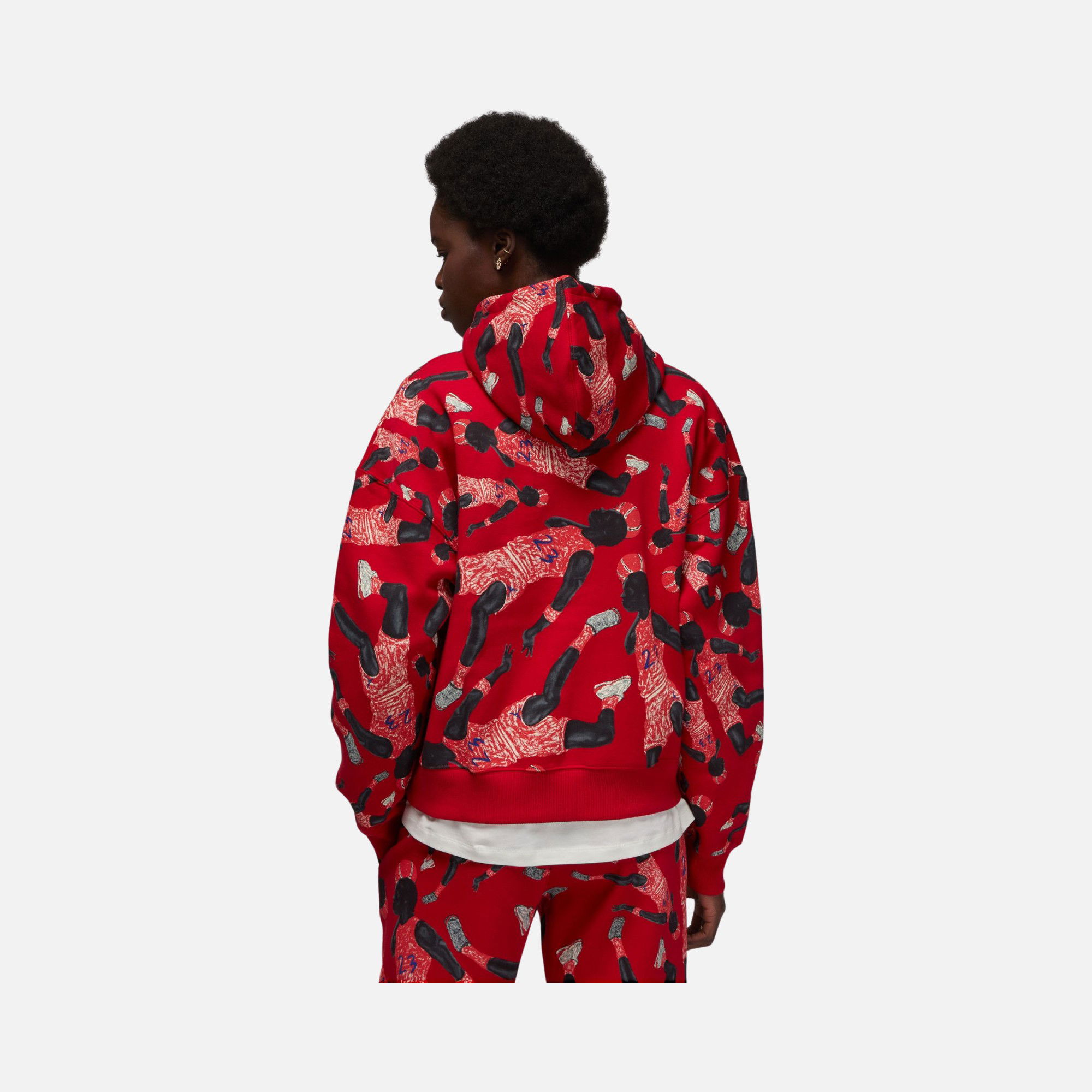 Nike Jordan Brooklyn Fleece Printed Pullover Hoodie Kadın Sweatshirt