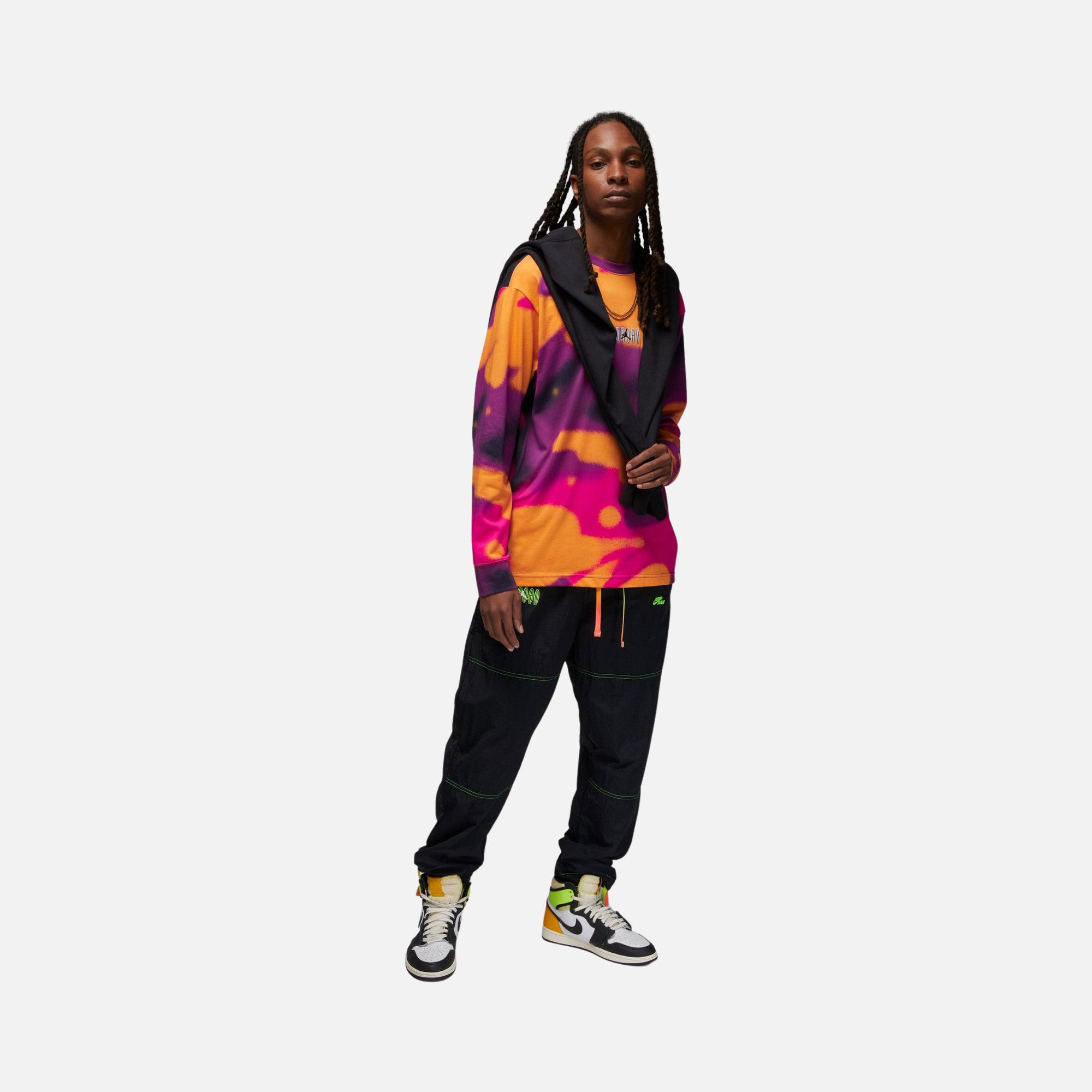 Nike Jordan Flight MVP Statement 85 AOP Long-Sleeve Erkek Tişört