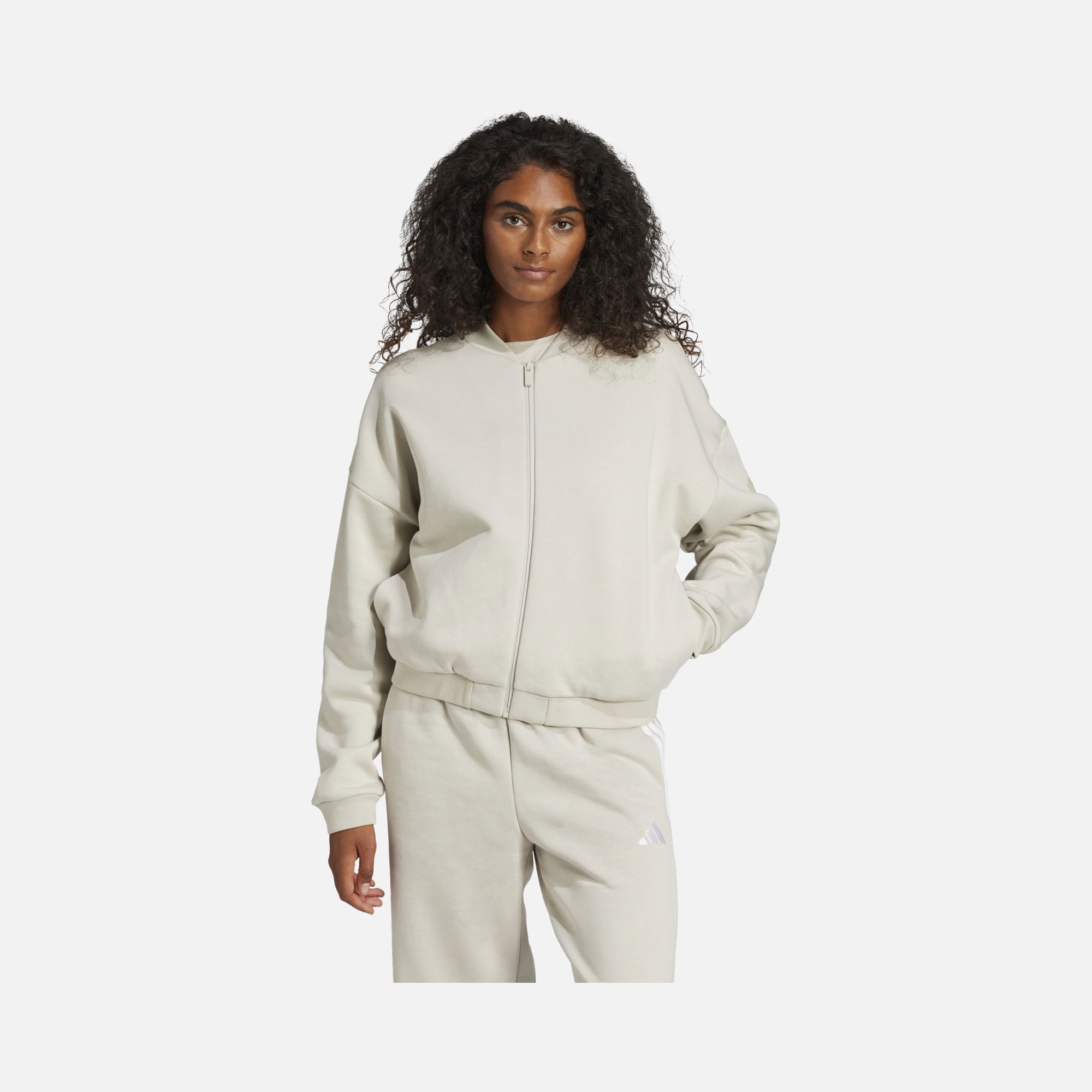 adidas Sportswear Essentials Contemporary Logo Loose Cut Bomber Full-Zip Kadın Ceket