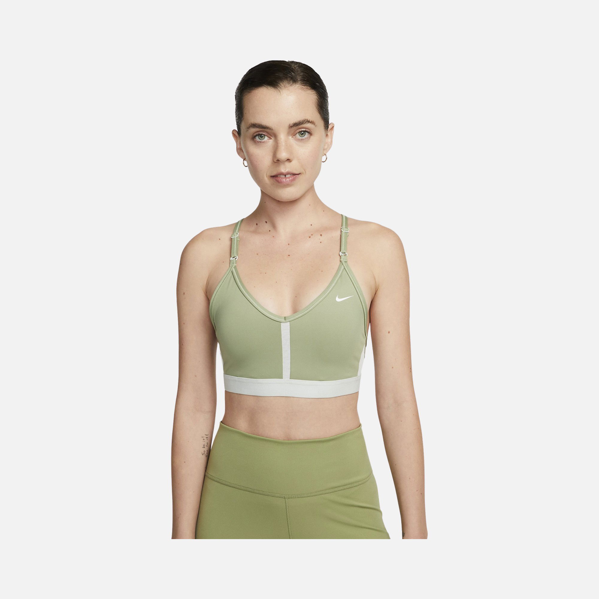 Nike Dri-Fit Indy V Neck Light-Support Sports Training Kadın Bra