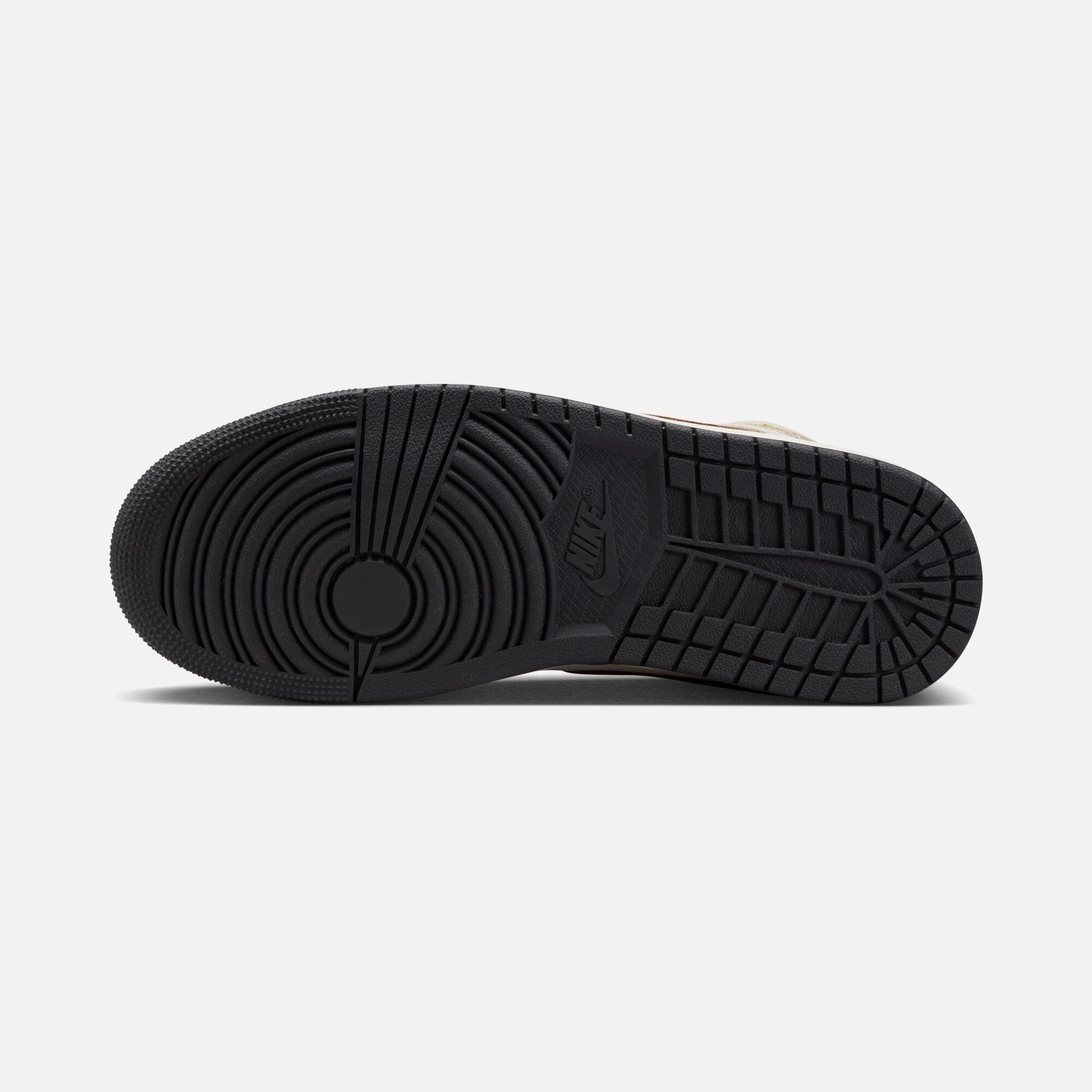 Nike Air Jordan 1 Mid SE ''Elephant Printed Swoosh and Gold Jumpman'' Erkek Spor Ayakkabı