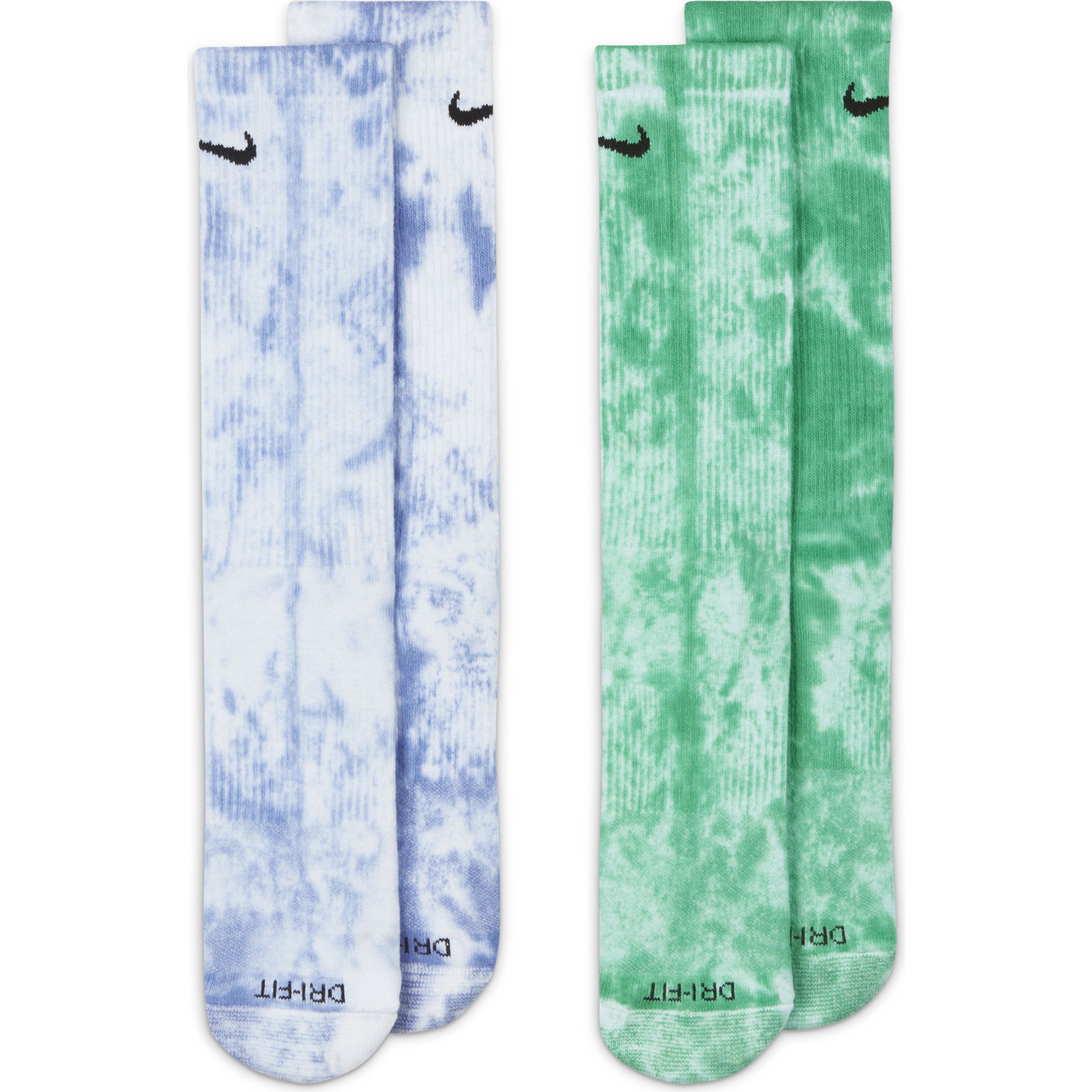 Nike Everyday Plus Cushioned Tie-Dye Crew (2 Pairs) Unisex Çorap