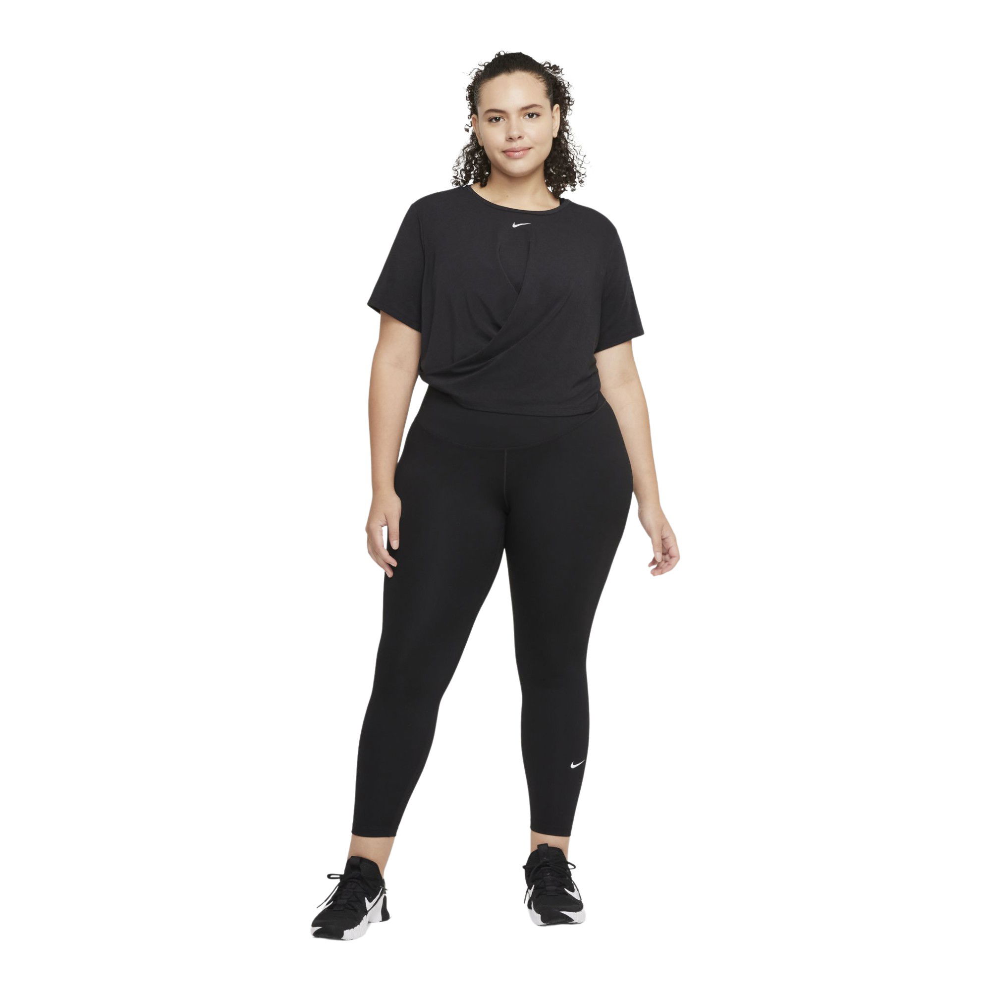 Nike Dri-Fit One Luxe Twist Standard Fit Training Short-Sleeve Kadın Tişört