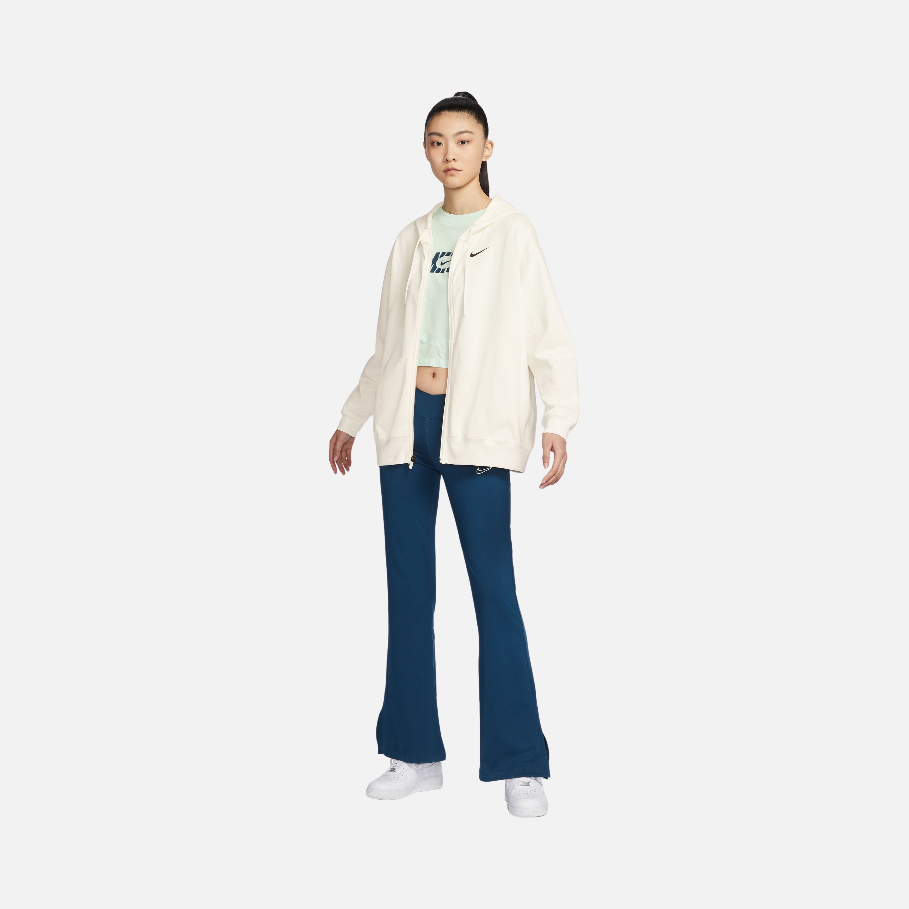 Nike Sportswear Oversized Statement Jersey Full-Zip Hoodie Kadın Sweatshirt