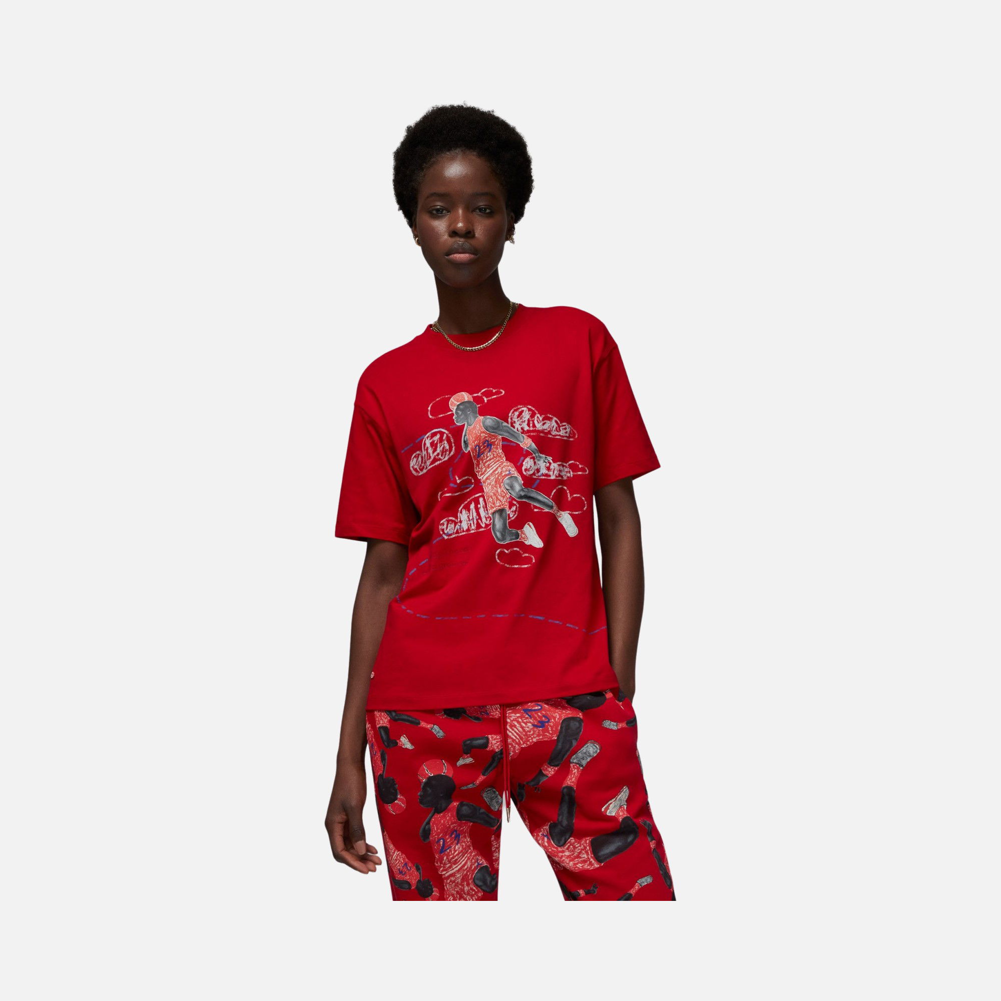 Nike Jordan Artist Series by Parker Duncan Short-Sleeve Kadın Tişört