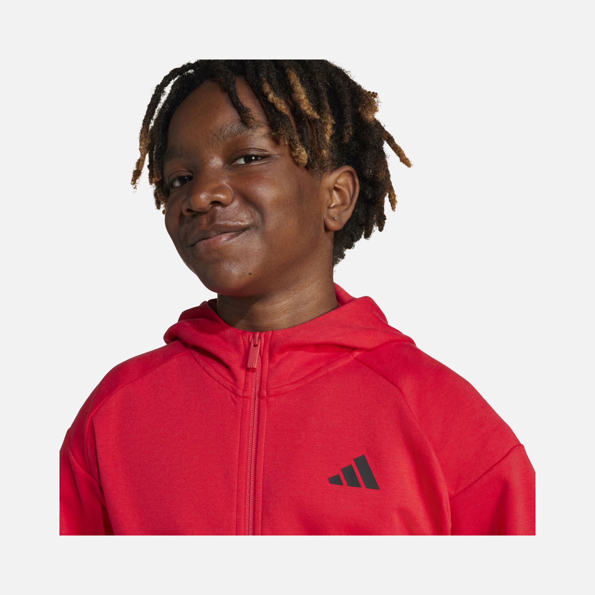 adidas Sportswear Future Icons 3-Stripes Regular- Fit Full-Zip Hooded Çocuk Sweatshirt