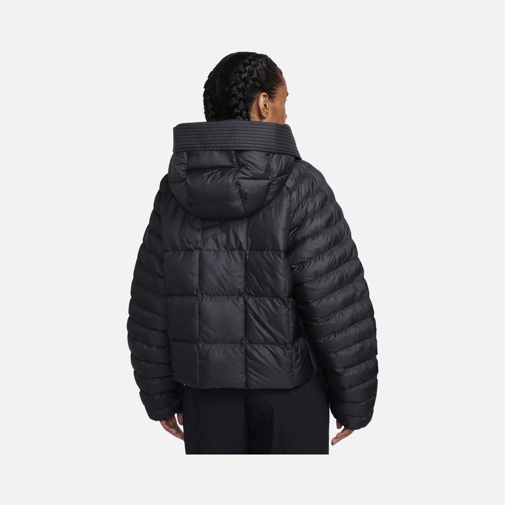 Nike Sportswear Therma-Fit PrimaLoft® Thermoplume® Oversized Swoosh Puffer Full-Zip Hoodie Kadın Mont