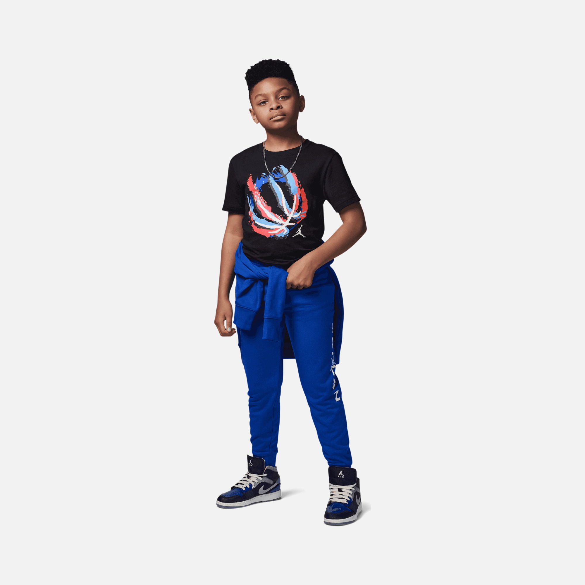 Nike Jordan Basketball Fire ''A Pictorial Chart'' Short-Sleeve Çocuk Tişört