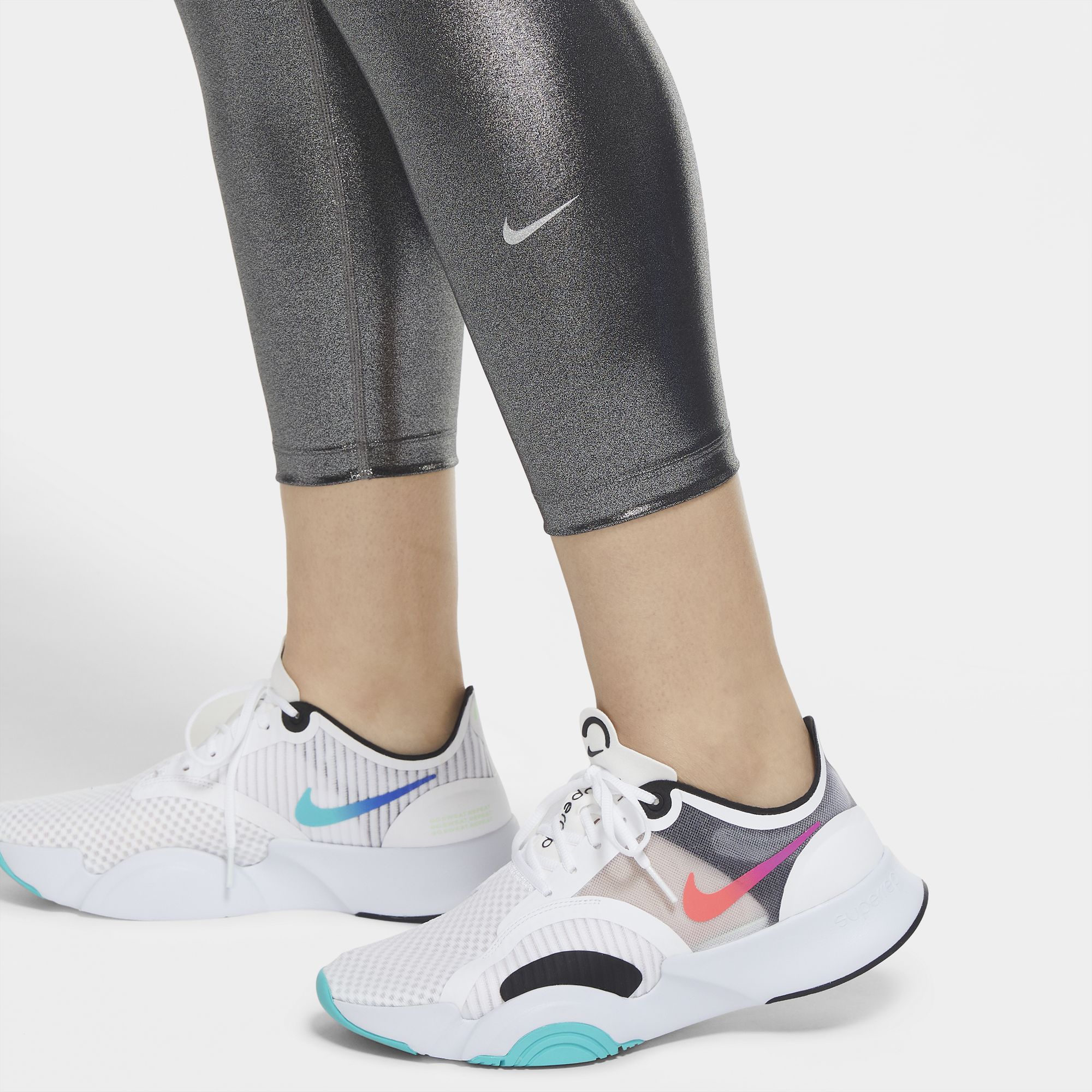 Nike One Icon Clash Shimmer 7/8 Kadın Tayt