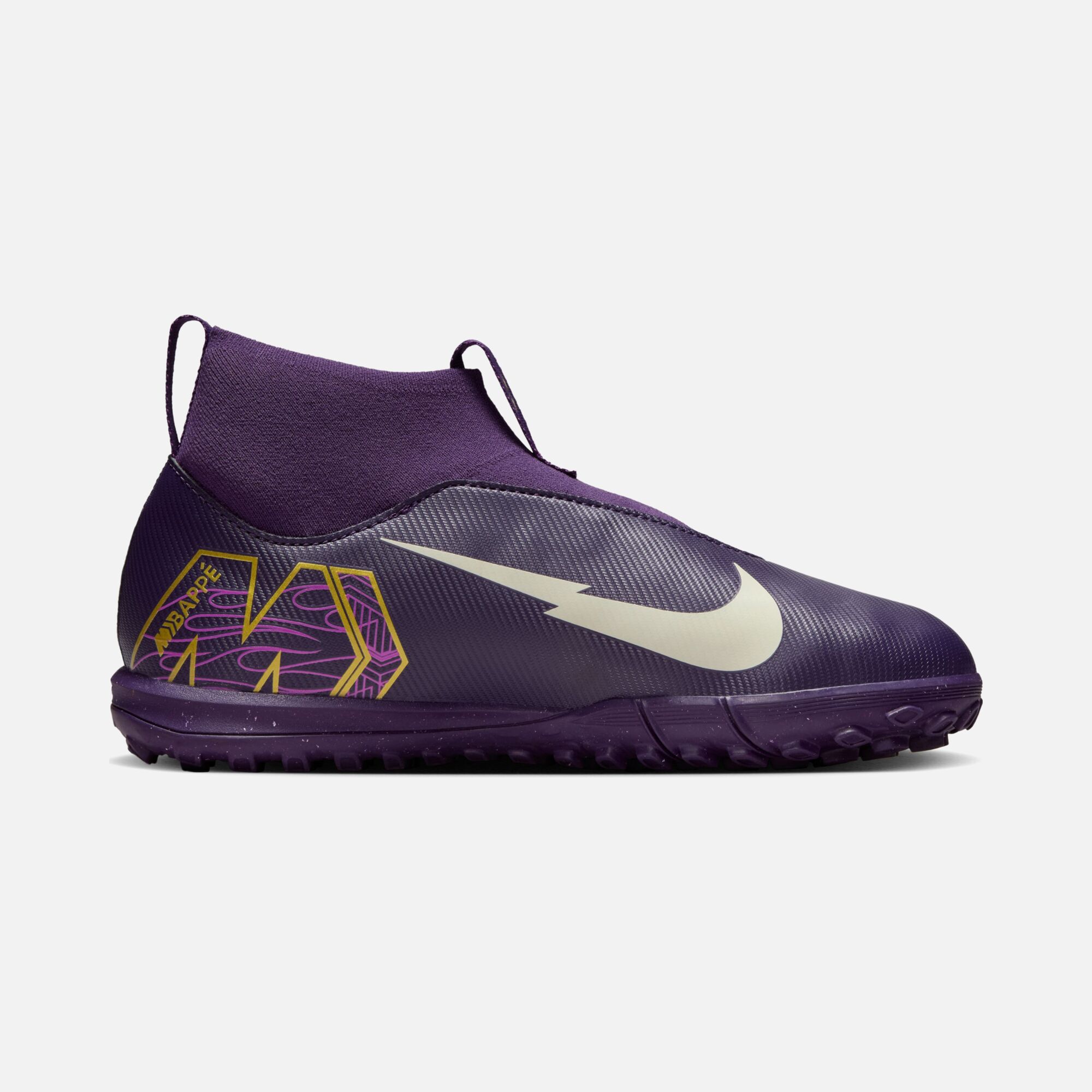 Nike Jr. Mercurial Superfly 10 Academy "Kylian Mbappé" TF Turf High-Top Çocuk Halı Saha Ayakkabı