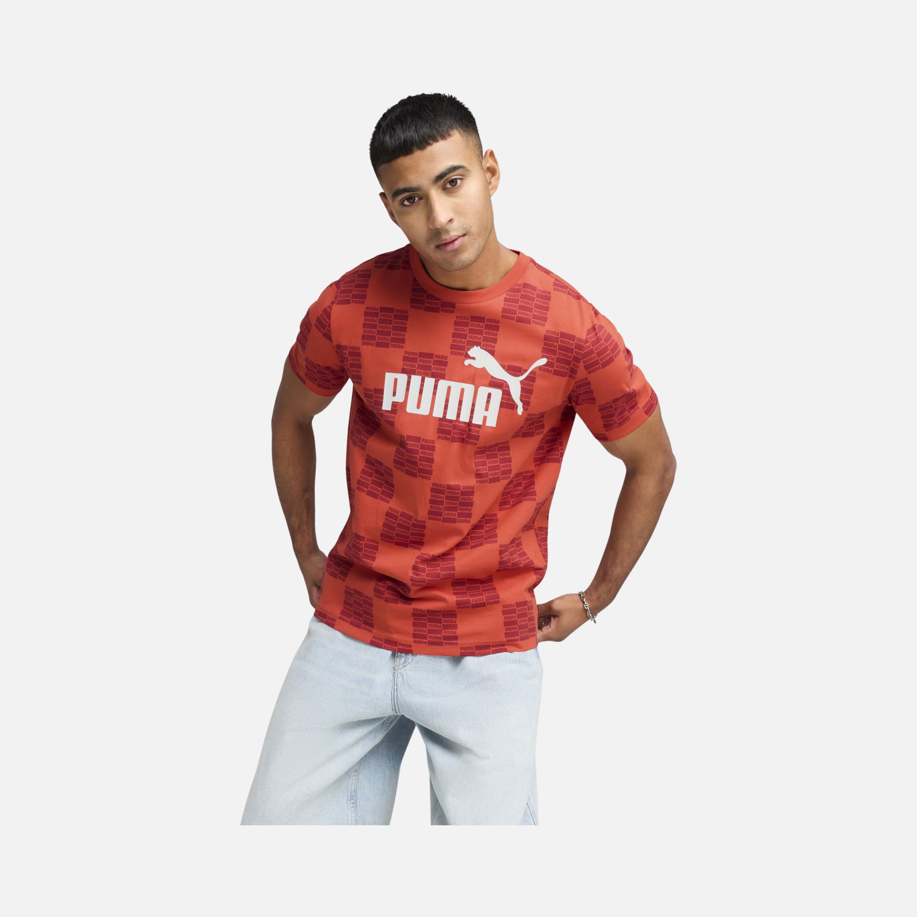 Puma Sportswear United All Over Printed Regular-Fit Short-Sleeve Erkek Tişört