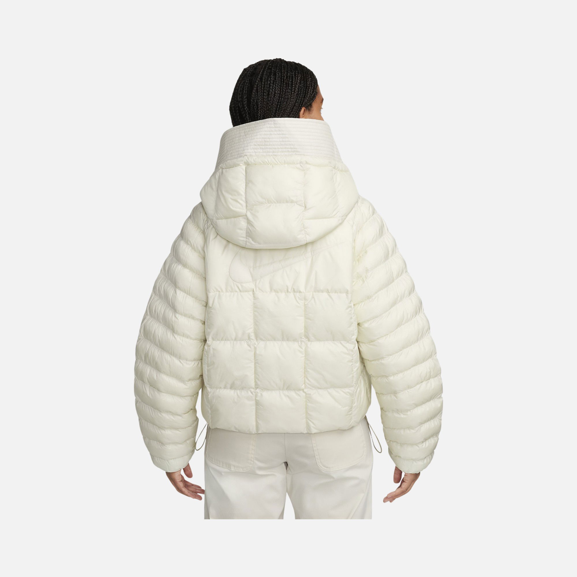 Nike Sportswear Therma-Fit PrimaLoft® Thermoplume® Oversized Swoosh Puffer Full-Zip Hoodie Kadın Mont