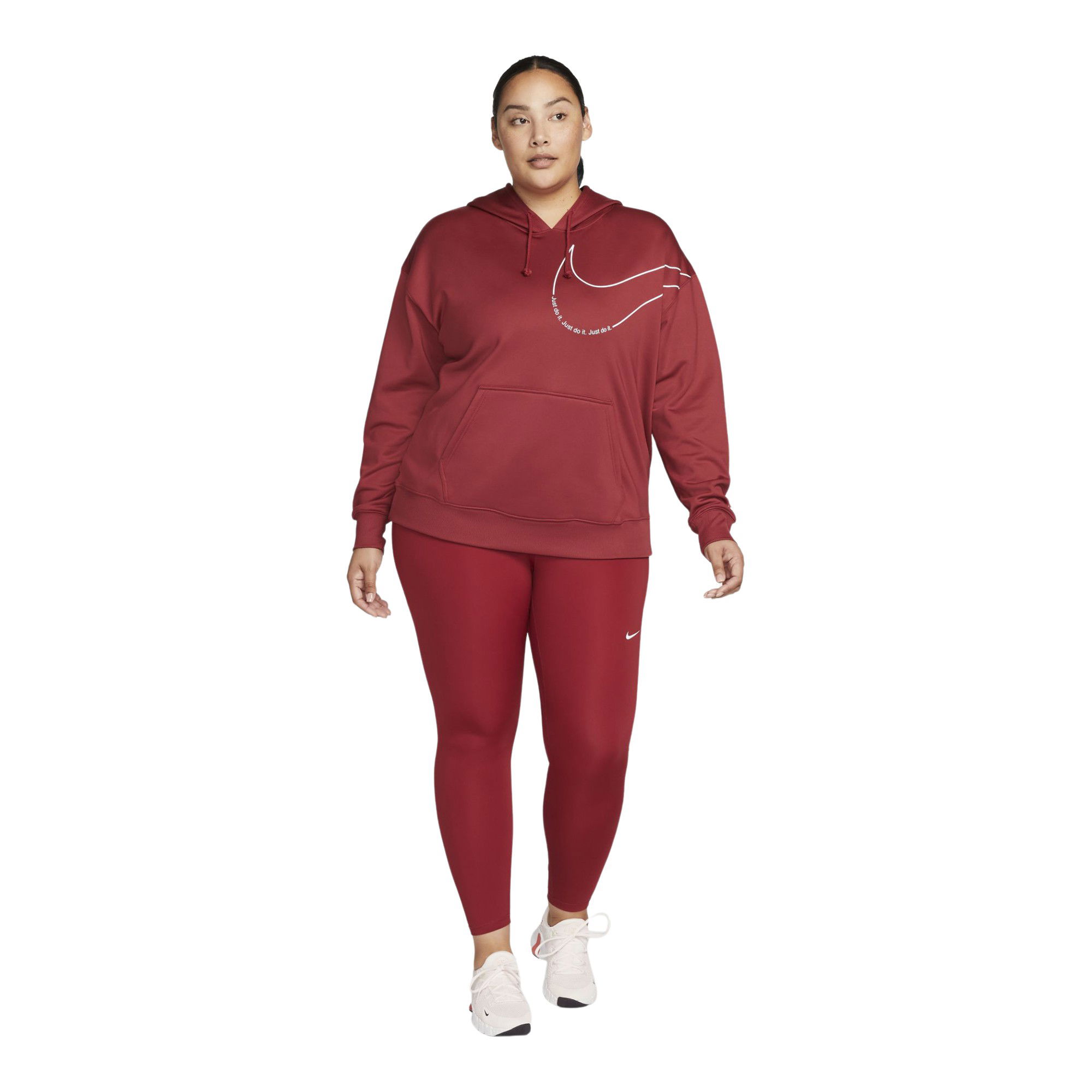 Nike Therma-Fit Fleece Pullover Graphic Training Hoodie Kadın Sweatshirt